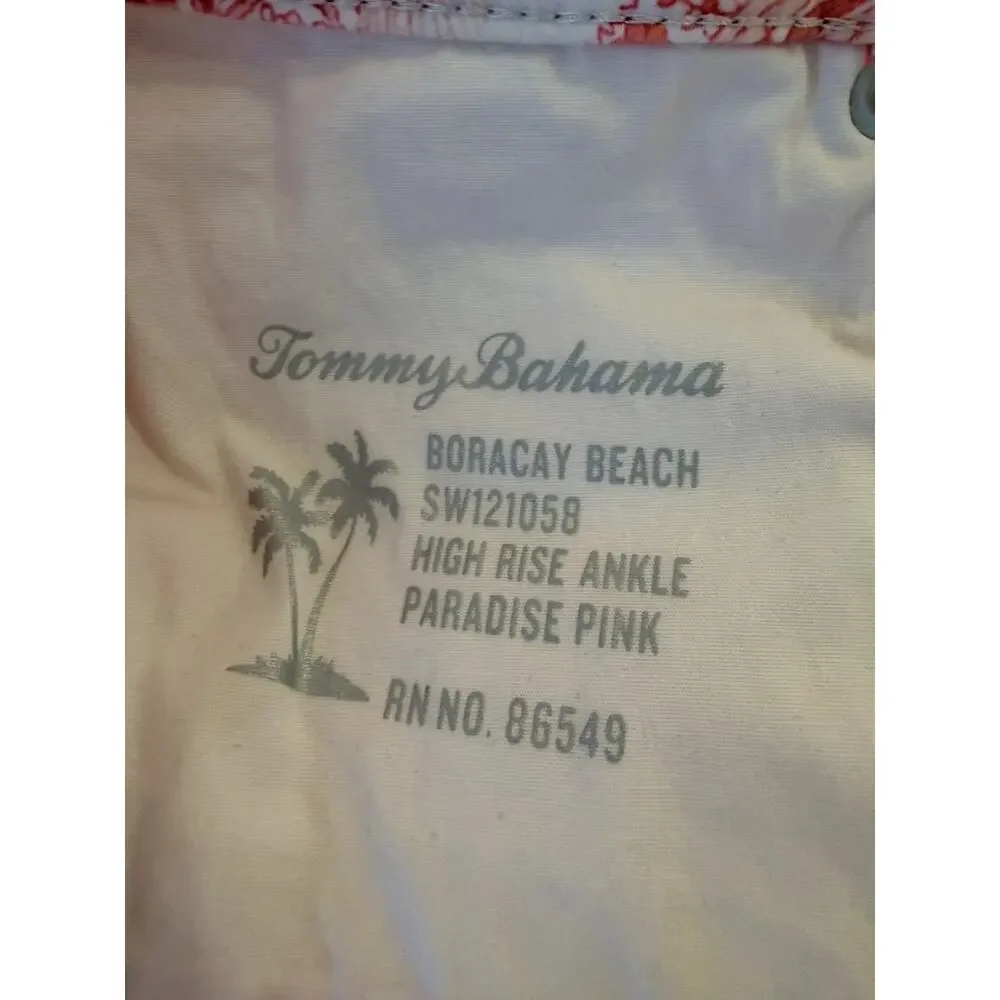 Tommy Bahama Boracay Beach High Rise Ankle Jeans in Paradise Pink - Size 10